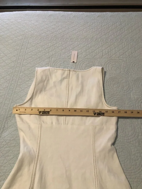 Anthropologie En Saison sleeveless fit and flare denim dress. Size medium. NWT - Picture 9 of 11